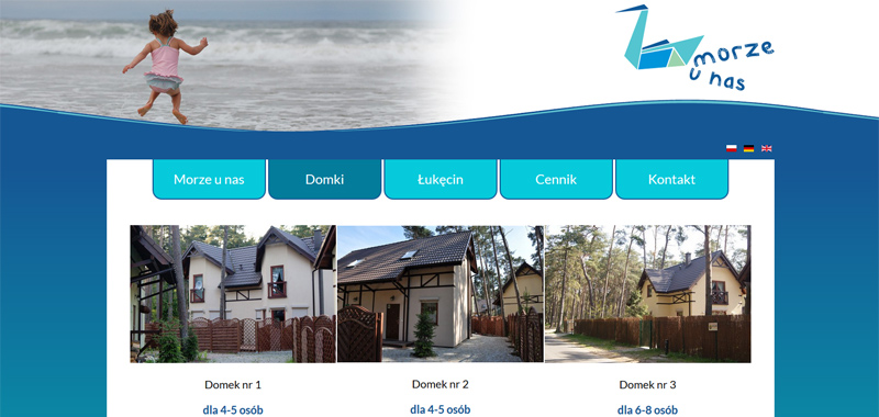 Realizacja - Morze u nas - strona www Realizacja - Morze u nas - strona www