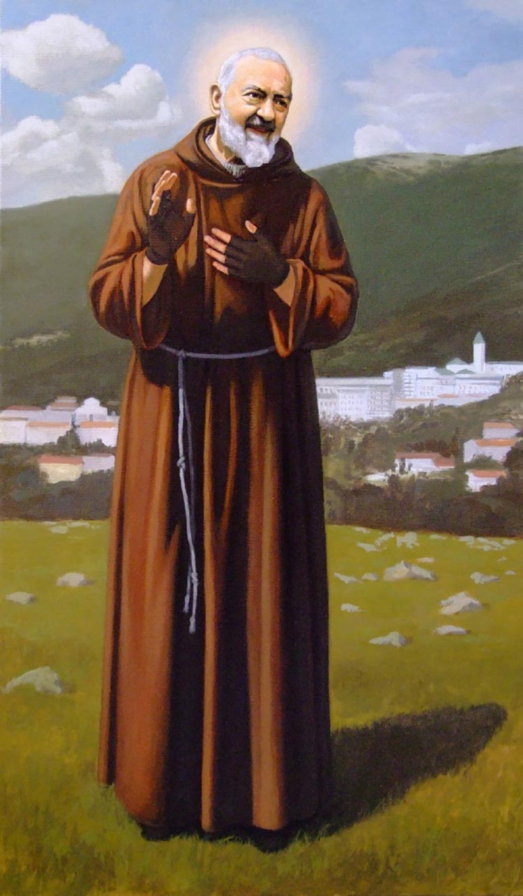 Św. Ojciec Pio w kościele Bł. Anieli Salawy Św. Ojciec Pio w kościele Bł. Anieli Salawy