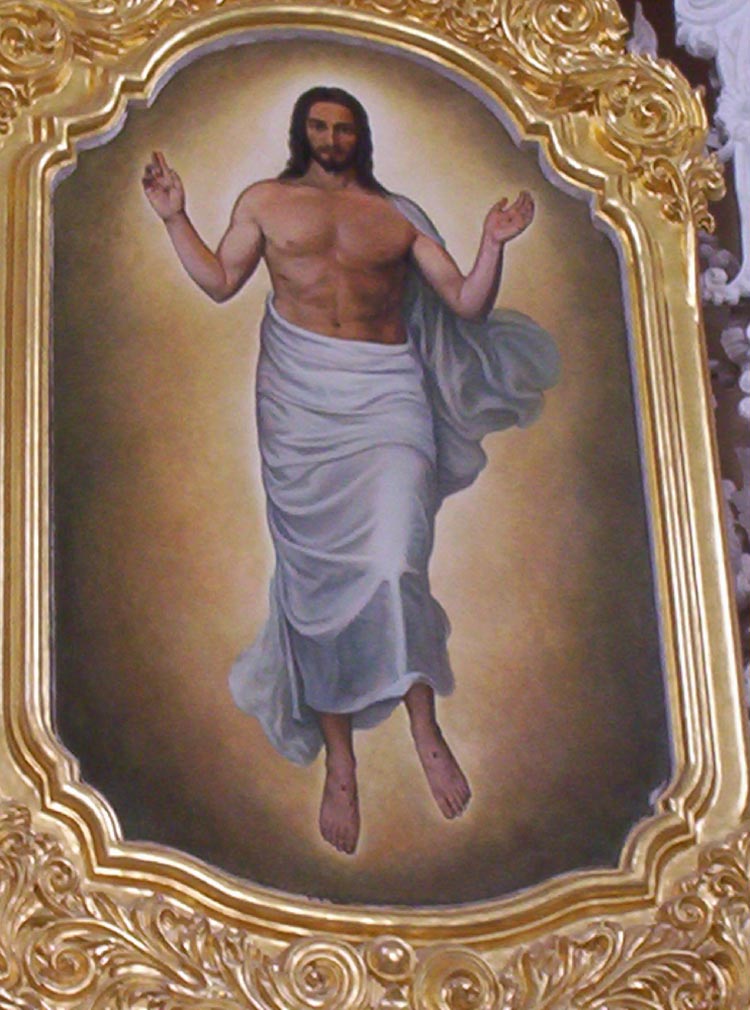 Chrystus Zmartwychwstały w kościele Zmartwychwstania Pańskiego Chrystus Zmartwychwstały w kościele Zmartwychwstania Pańskiego