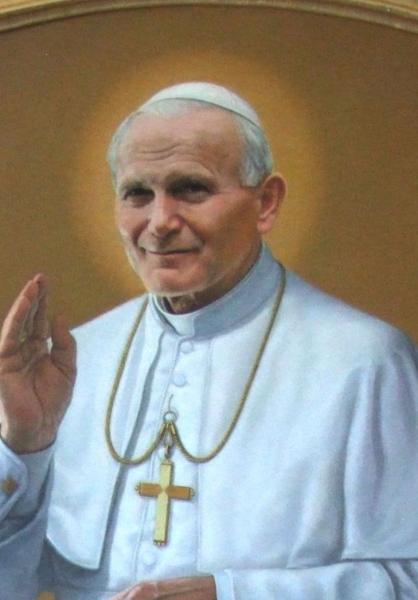 fragment portretu papieża Jana Pawła II Wielkiego fragment portretu papieża Jana Pawła II Wielkiego