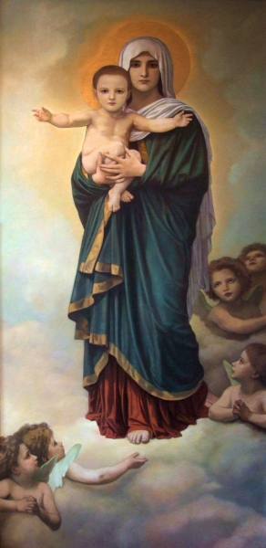 Matka Boża Anielska (olej na płótnie) Matka Boża Anielska (olej na płótnie)